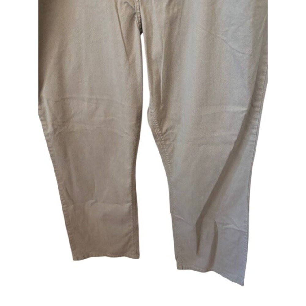 NYDJ Chino Pants Women's 18W Tan Khaki Straight Leg Stretch Cotton Made in USA - Picture 5 of 8